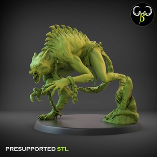 grave howler claybeastcreation Tabletop Characters & Creatures Sci-Fi Universe Store monster vampire wolf dead werewolf zombi 3d print model - Mito3D