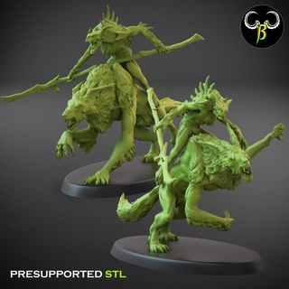 grim knight set claybeastcreation Tabletop Characters & Creatures Fantasy Universe Store hound vampire dead werewolf rider lycan zombi 3d print model - Mito3D