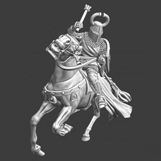 mounted teutonic brother knight northern crusades miniatures Tabletop Characters & Creatures Historical Universe Store stl battle cross model wargaming warrior miniature warfare mace order 28mm fighting lake crusader peipus livonian 1242 3d print model - Mito3D