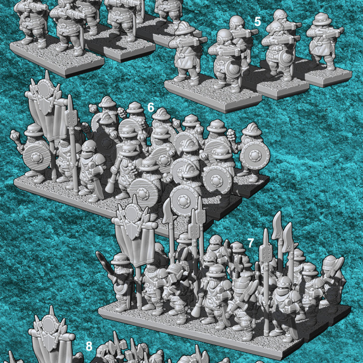 10mm Bretonisch Zwerge Armee bündeln erramir orlans Tischplatte Zeichen Kreaturen Fantasie Universum Kriegs Spiele Wargaming Französisch Kriegsmeister 3D print model - Mito3D