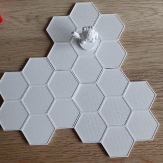 Hexagon Fliese Tischplatte Zubehör Tafel Spiele Benutzerdefiniert Gaming sechseckig Bienenwabe Terrain Krieg Wargaming Wanderer Minis Minituren 15mm 16mm Zwietracht Taktik 3d print model - Mito3D
