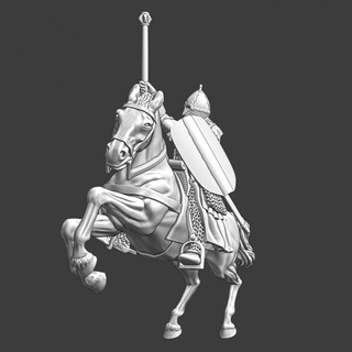 mounted soldier novgorod northern crusades miniatures Tabletop Characters & Creatures Historical Universe Store battle gaming medieval model wargaming warrior horse russian miniature lord noble warfare charge cavalry 28mm baltic 3d print model - Mito3D