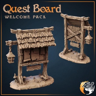 quest board world forge miniatures Tabletop 3D Printable Terrain Fantasy fantasy terrain adventure challenge d&d dnd scenery 3d print model - Mito3D