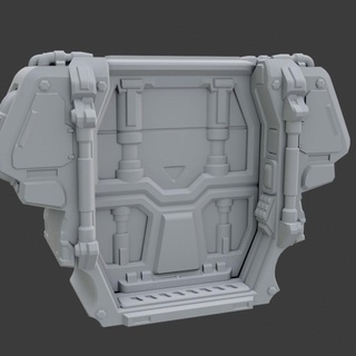 Spacehulk avac porta easyopen palmthreedee tampo mesa 3D imprimível terreno Sci Fi espaço hulk descanso dragão 3d print model - Mito3D