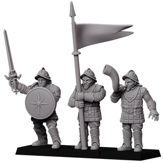telmarins commander groupe Empire miniatures table personnages créatures fantaisie univers boutique jeux guerre marteau société Narnia telmarin 3d print model - Mito3D