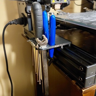 anycubic méga zéro outil caddie Jeff Weston construire 3D imprimante titulaire soutien Cadre monter outils grattoir étrier tinkercad tondeuse 3d print model - Mito3D