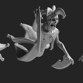 bruxa idiota goblin dedo pé jogos tampo mesa personagens criaturas fantasia universo loja demônio fantasma martelo guerra espectro espírito 3d print model - Mito3D