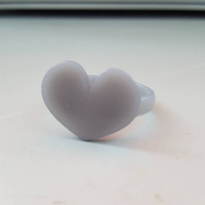 heart ring jewellery 3D print model - Mito3D