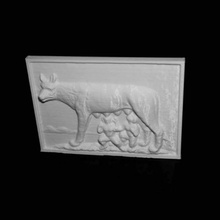 capitoline wolf bas relief deva Rumänien scan 3d print model - Mito3D