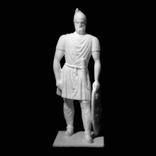 decebalus in piedi statua deva romania scansione 3d print model - Mito3D