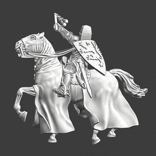 medieval english knight - crusader service northern crusades miniatures Tabletop Characters & Creatures Historical Universe Store print stl battle great helmet historical history model wargaming miniature cavalry toysoldier flail warhorse lionheart teutonic 1242 3d print model - Mito3D