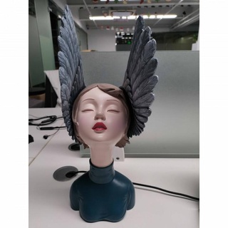 girl wings scanned revopoint pop 2 revopoint3d Home & Garden Homeware Ornaments art home sculpture 3d print model - Mito3D