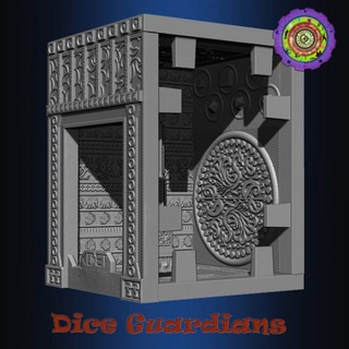 dice guardians c2dwellers Home & Garden Homeware Ornaments Office Bookends Bookmarks book bookend display shelf books decor cabinet bookends pillars booknook 3d print model - Mito3D