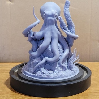 polpo charles satvropoulos giocattoli Giochi animale creatura figure oceano scolpire vedere 3d print model - Mito3D