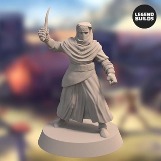 night cult zealot pose 2 miniature stl file legendbuilds Tabletop Characters & Creatures Fantasy Universe ancient army dragons dungeons fantasy rpg soldier wargaming tabletop wargame ttrpg 3d print model - Mito3D