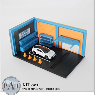 mini garage diorama 1 64 scale diecasts - model 003 pa1 Toys & Games Toy Vehicles Home Garden Homeware Ornaments Store car accessories display easy fdm gift toy child scene hotwheels matchbox diecast 3d print model - Mito3D
