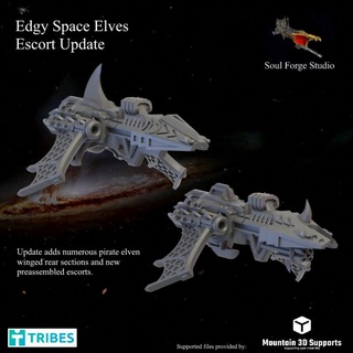 edgy space elf escort builder soul forge studio Tabletop Characters & Creatures Sci-Fi Universe Vehicles Machines edgyspaceelf 3d print model - Mito3D
