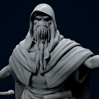 mindflayer 75mm jeremy smith  Tabletop Tabletop Characters & Creatures Fantasy Universe Tabletop Tabletop Characters & Creatures creature dark monster magic large evil mind detail painter d&d dnd 75mm arcane flayer mindflayer  3d print model - Mito3D