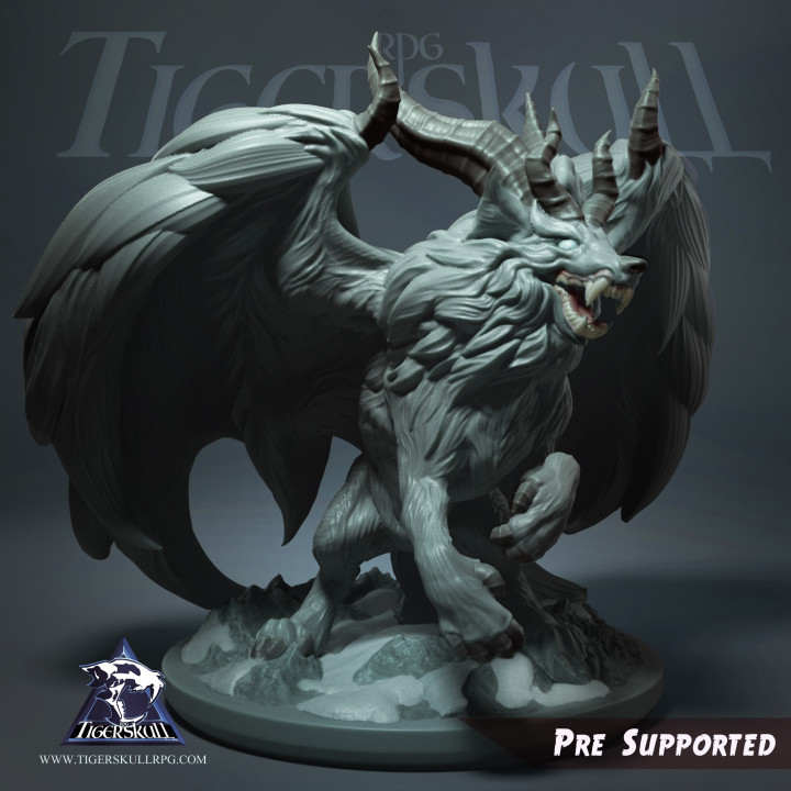 teeth terror alex kolakowski Tabletop Characters & Creatures Fantasy Universe Store dragon werewolf wolves manticore wolfdragon 3D print model - Mito3D