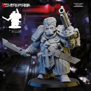 firstborn ogre granadier 2 support ready ghamak Tabletop Characters & Creatures Sci-Fi Universe Store 40k game guard sci-fi war warhammer miniature imperial hammer tabletop astra 40000 militorum ogryn ig painters 3d print model - Mito3D
