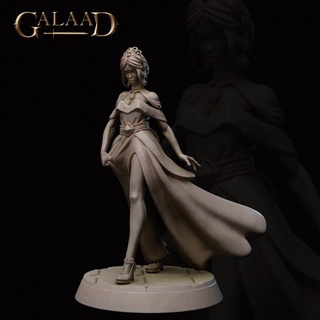 princess - knight december release galaad miniatures Fan Art Action Figures Tabletop Characters & Creatures Fantasy Universe crown dragon dress fantasy female girl queen roleplay woman tabletop luxury dungeon walk dnd tribes 3d print model - Mito3D