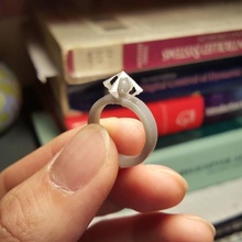 pirámide anillo joyería 3d print model - Mito3D
