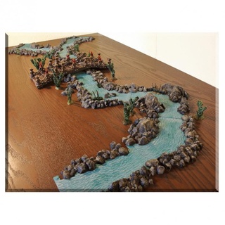 modular river fabio Tabletop 3D Printable Terrain 3d print fantasy game rpg water tabletop 3d print model - Mito3D