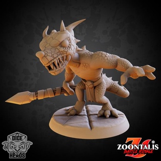 kobolds pre-supported included dice heads Tabletop Characters & Creatures Fantasy Universe d&d dnd presupported koblod 3d print model - Mito3D