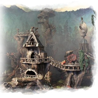 tavern fabio Tabletop 3D Printable Terrain Fantasy fantasy game rpg tree wood tabletop village inn 3d print model - Mito3D