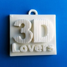 3d lovers fashion & accessories keychain keyring 3dlove 3d print model - Mito3D