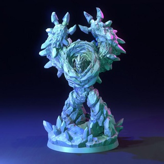 ice elementals - presupported dragon trappers lodge Tabletop Characters & Creatures Fantasy Universe Store beast boss creature dungeons monster winter huge frozen elemental d&d polar dnd crystals icy tundra 3d print model - Mito3D