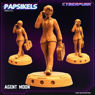 agent moon papsikels miniatures Tabletop Characters & Creatures Fantasy Universe Store 3d print model - Mito3D