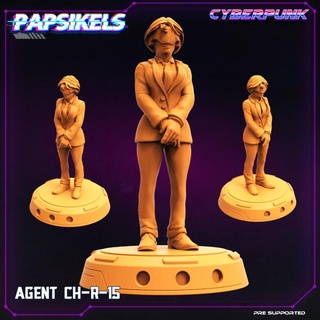 agente ch r 15 papsikels miniature tavolo personaggi creature fantasia universo negozio 3d print model - Mito3D