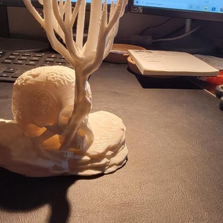cérebro dor mate jovem casa jardim utensílios domésticos enfeites crânio árvore viking raízes relíquia Pintável 3d print model - Mito3D