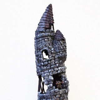 ruined tower fabio Tabletop 3D Printable Terrain Fantasy 3d print fantasy game tabletop 28mm 3d print model - Mito3D