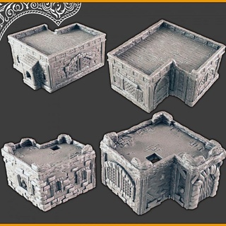 small desert houses support-free evan carothers Store Tabletop 3D Printable Terrain Fantasy house supportless 3d print model - Mito3D