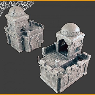 Desierto comerciante casa support free evan padres mesa 3D imprimible terreno fantasía 3d print model - Mito3D