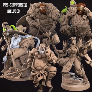 chunky humans pack bite bullet Store bear modular monk wild wizard scientist hunter miniature pipe weapons gas staff rifle boardgame base tabletop ranger crossbow fist paladin poison patreon dnd c hunting fat cleric bases alchemist npc chubby artificer chonky guantlet 3d print model - Mito3D
