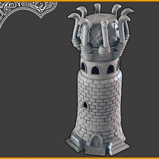 tower serpent support-free evan carothers Store Tabletop 3D Printable Terrain Fantasy 3d print model - Mito3D