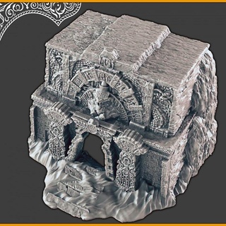 desert tomb support-free evan carothers Store Tabletop 3D Printable Terrain Fantasy 3d print model - Mito3D