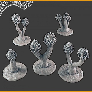 desert yucca trees support-free evan carothers Store Tabletop 3D Printable Terrain Fantasy tree 3d print model - Mito3D