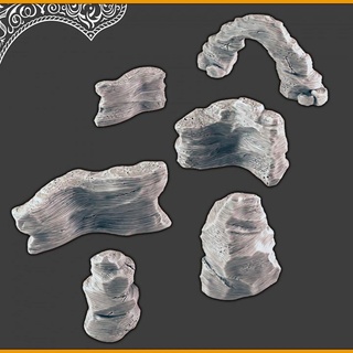 desert canyon rocks support-free evan carothers Store Tabletop 3D Printable Terrain Fantasy rock 3d print model - Mito3D