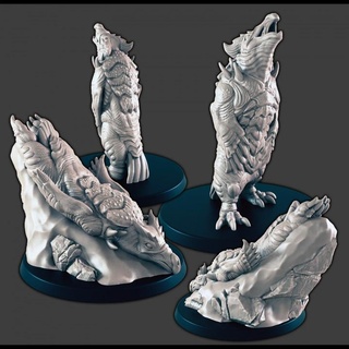 dire penguins support-free evan carothers Tabletop Characters & Creatures Fantasy Universe Store penguin 3d print model - Mito3D