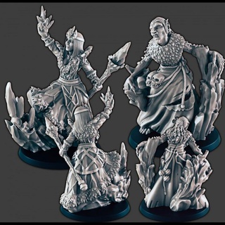 artico streghe support free evan carothers tavolo personaggi creature fantasia universo negozio inverno strega 3d print model - Mito3D