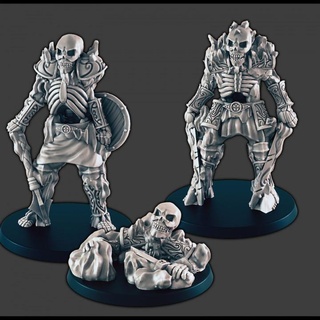 Frost gefroren Skelette support free Evan carothers Tischplatte Zeichen Kreaturen Fantasie Universum Geschäft Eis 3d print model - Mito3D