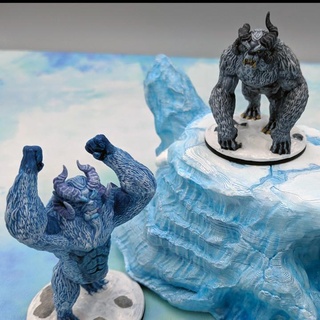 yeti support free évaner carothers table personnages créatures fantaisie univers boutique abominable 3d print model - Mito3D