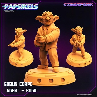 goblin corpo agent - bogo papsikels miniatures Tabletop Characters & Creatures Sci-Fi Universe Store 3d print model - Mito3D