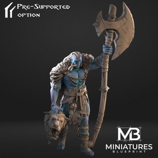 broorg frost giant miniatures blueprint Tabletop Characters & Creatures Fantasy Universe Store demon axe big dragons goblin king mythology viking hunter ice monsters heroes minis beauty dungeon north dnd artisan 3d print model - Mito3D