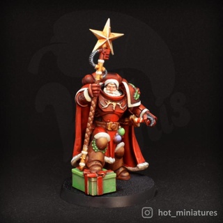 space santa claus ivan Home & Garden Festivities Christmas Tabletop Characters Creatures Sci-Fi Universe Store christmas 40k future new present sci-fi soldier toy warrior priest year 3d print model - Mito3D