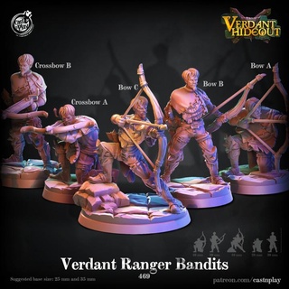 verdejante guarda bandidos pre supported fundida Toque tampo mesa personagens criaturas fantasia universo loja arco dnd guardas castnplay pré suportado 3d print model - Mito3D